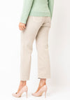 MAC Dream Wide Cropped Jeans, Beige