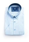 Daniel Grahame Ivano Short Sleeve Shirt, Light Blue