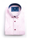 Daniel Grahame Ivano Short Sleeve Shirt, Pink