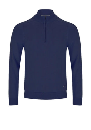 Daniel Grahame Quarter Zip Sweater, Blue