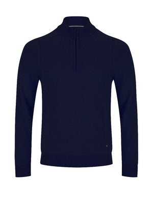 Daniel Grahame Quarter Zip Sweater, Navy