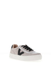Drilleys Eighty Leather Fleece Skater Trainers, Grey