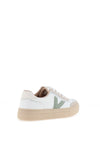 Drilleys Eighty Fleece Lined Platform Trainers, Beige & Green
