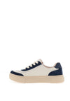 Drilleys Eighty Fleece Lined Platform Trainers, Navy