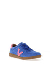 Drilleys Seventy Leather V Detail Trainers, Cobalt Pop