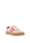 Drilleys Fifty Side Stripe Leather Trainers, Antique Cherry
