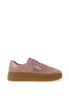 Drilleys Forty Two Star Detail Platform Trainers, Pink