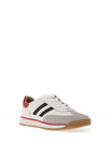 Drilleys Seventy-Three Leather Colour Block Trainers, White & Grey