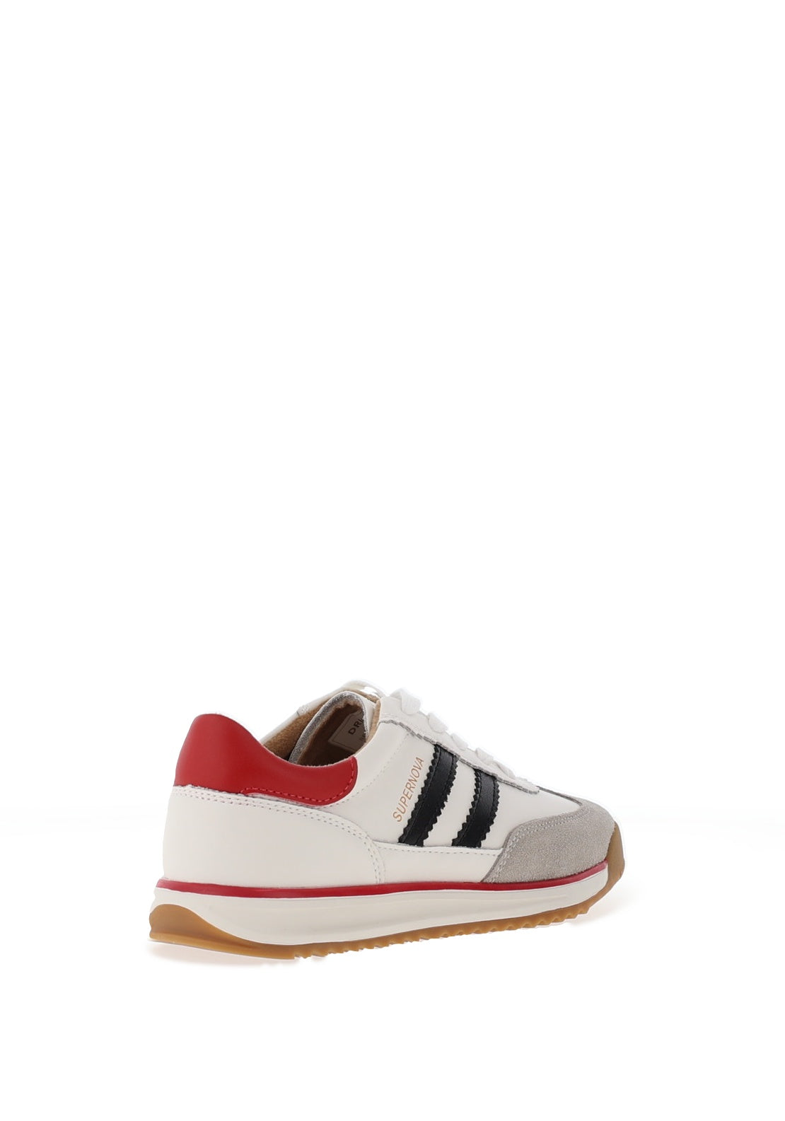 Drilleys Seventy-Three Leather Colour Block Trainers, White & Grey