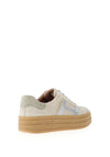 Drilleys Sixty Eight Suede Platform Trainers, French Vanilla
