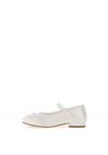 Dubarry Girl Violet Satin Communion Shoe, White