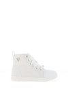 Dubarry Girl Virginia Lace Hi-Top Communion Trainer, White
