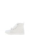 Dubarry Girl Virginia Lace Hi-Top Communion Trainer, White