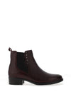 Dubarry Womens Crest Stud Detail Chelsea Boots, Wine