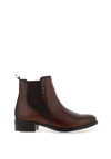 Dubarry Womens Crest Stud Detail Chelsea Boots, Dark Brown