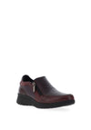 Dubarry Zip Leather Comfort Shoes, Merlot