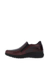 Dubarry Zip Leather Comfort Shoes, Merlot