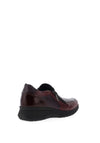 Dubarry Zip Leather Comfort Shoes, Merlot