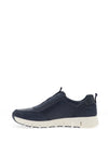 Dubarry Womens Judy Leather Slip On Trainers, Navy