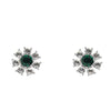 Dyrberg/Kern Aude Earrings, Emerald Green & Silver
