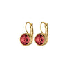 Dyrberg/Kern Louise Hook Earrings, Gold & Red