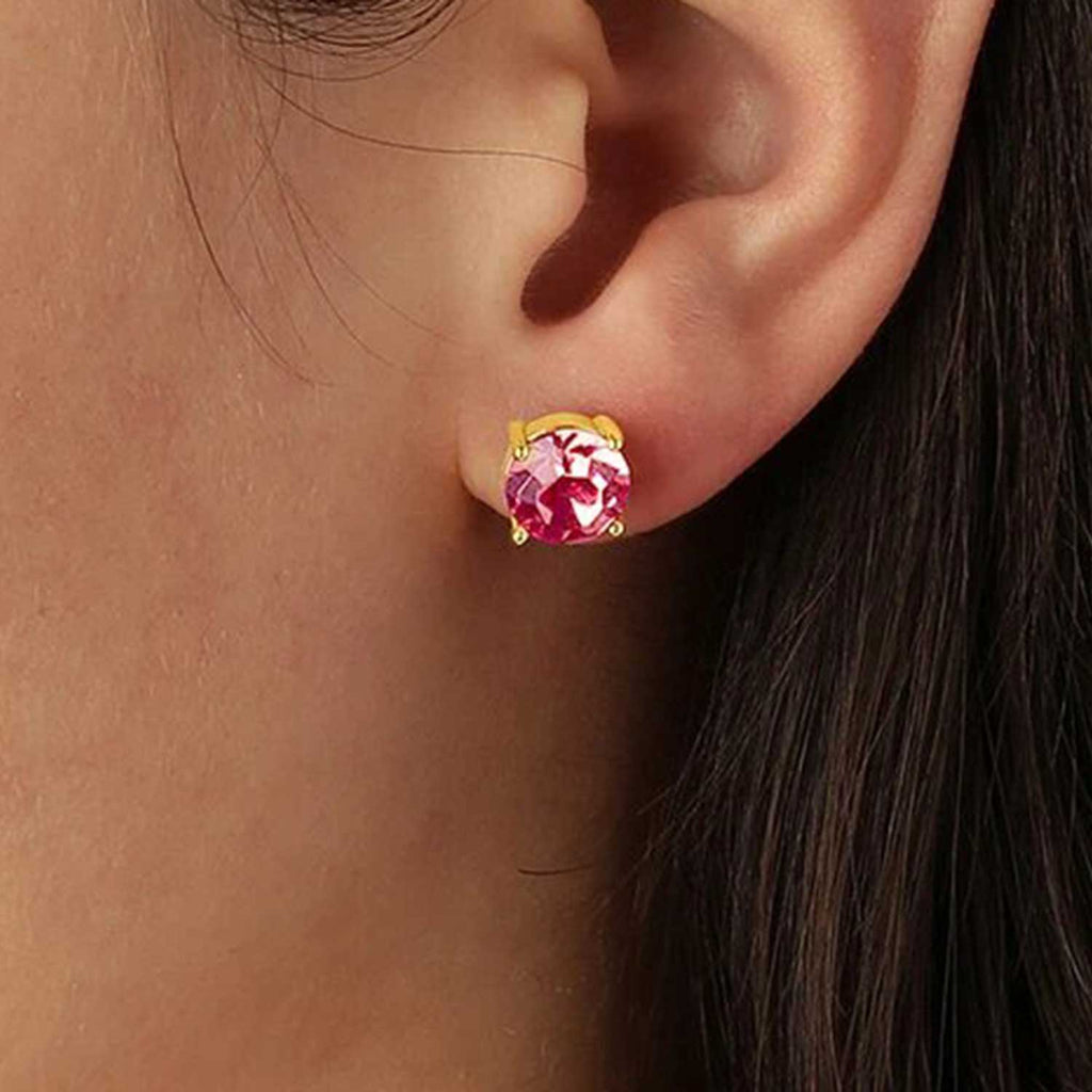 Dyrberg/Kern Daze Stud Earrings, Pink and Gold McElhinneys