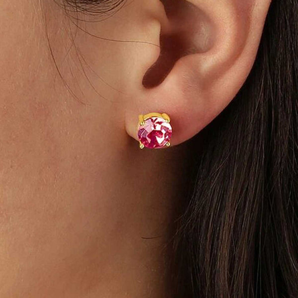 Dyrberg/Kern Daze Stud Earrings, Pink and Gold McElhinneys