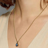 Dyrberg/Kern Ette Gold Necklace, Blue