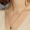 Dyrberg/Kern Ette Gold Necklace, Blue