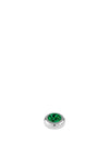 Dyrberg Kern Joy Ring Topper, Emerald Green & Silver