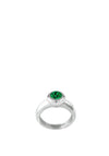 Dyrberg Kern Joy Ring Topper, Emerald Green & Silver
