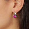 Dyrberg/Kern Louise Earrings, Pink and Silver