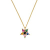 Dyrberg/Kern Lyra Star Necklace, Gold Multi