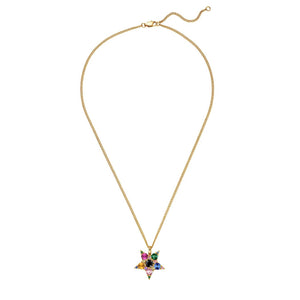 Dyrberg/Kern Lyra Star Necklace, Gold Multi