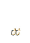 Dyrberg/Kern Heidi Hoop Earrings, Gold & Green