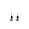 Absolute Jet Crystal Drop Earrings, Gold