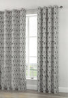 EA Design Delta Steel Eyelet Curtains, 90x90in