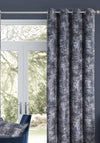 EA Design Bavaria Interlined Eyelet Curtains 90”x90”, Midnight