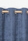 EA Design Fiesta Eyelet Interlined Curtains, Navy