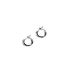 Ear Sense Kids Huggie Hoop Earrings, Silver