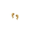 Ear Sense Kids Double Dolphin Stud Earrings, Gold