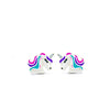 Ear Sense Kids Coloured Unicorn Stud Earrings