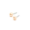 Ear Sense Kids Pink Pearl Ball Stud Earrings