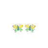 Ear Sense Kids Yellow Butterfly Stud Earrings