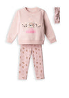 Ebita Baby Girl I Love Mommy 3 Piece Set, Pink