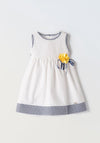 Ebita Baby Girl Dress and Headband Set, White