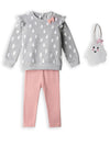 Ebita Mini Girl Ghost 3 Piece Set, Grey
