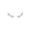 Absolute Arrow Crawler Earrings, Silver