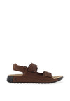 Ecco Mens 2nd Cozmo Leather Sandals, Cocoa Brown