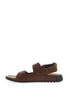Ecco Mens 2nd Cozmo Leather Sandals, Cocoa Brown